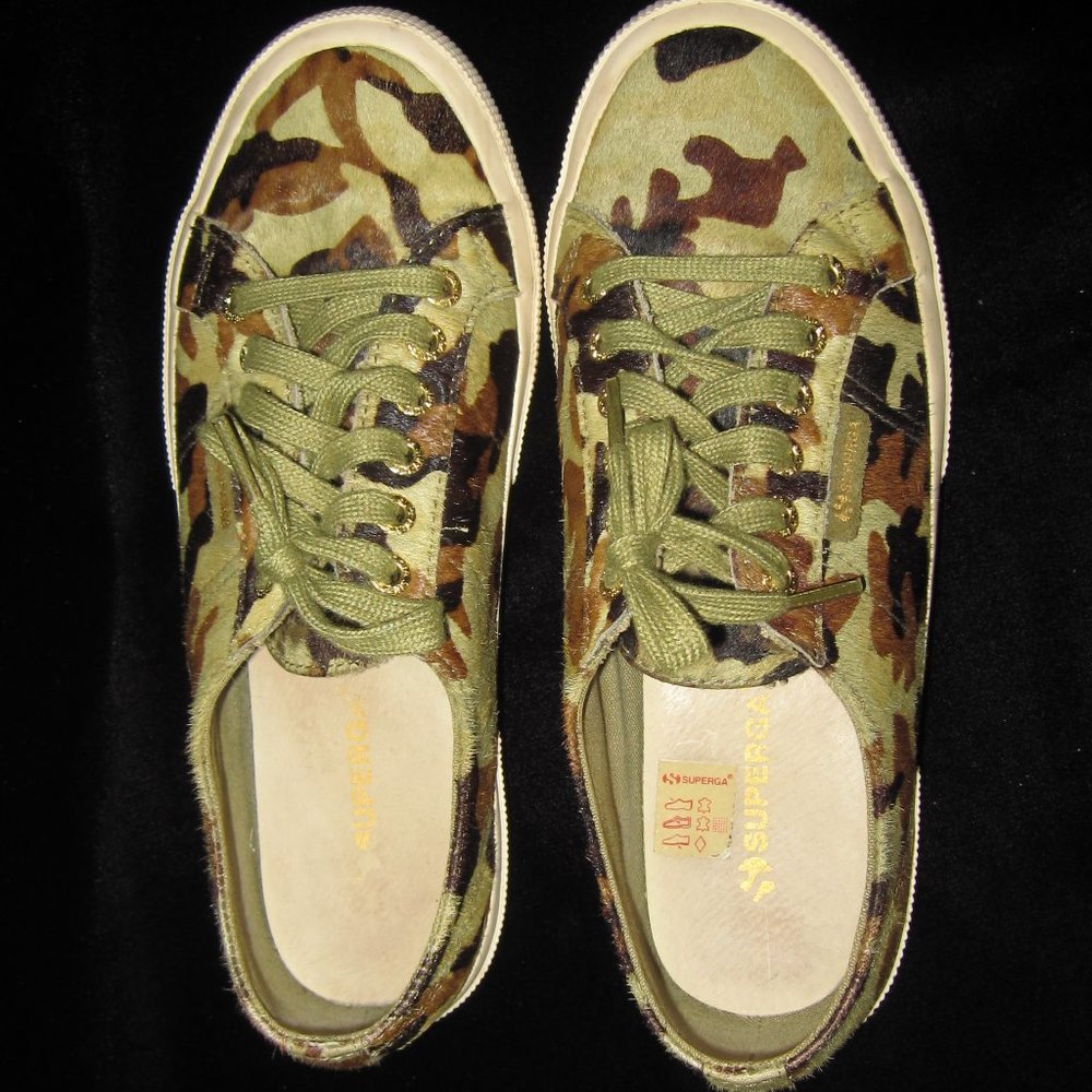 Superga 2750 Camo Calf Hair  Sneakers UEC